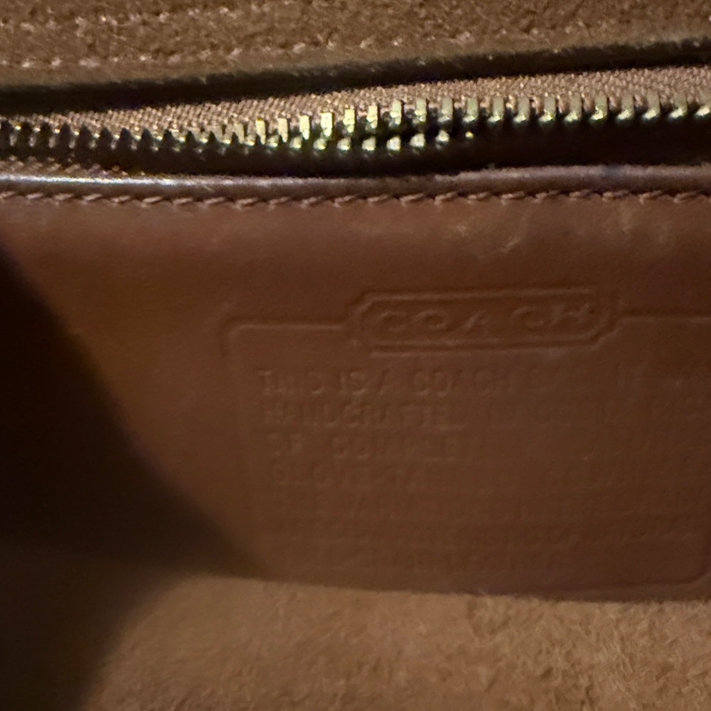 Vintage leather Coach bag - Picture 4 of 5